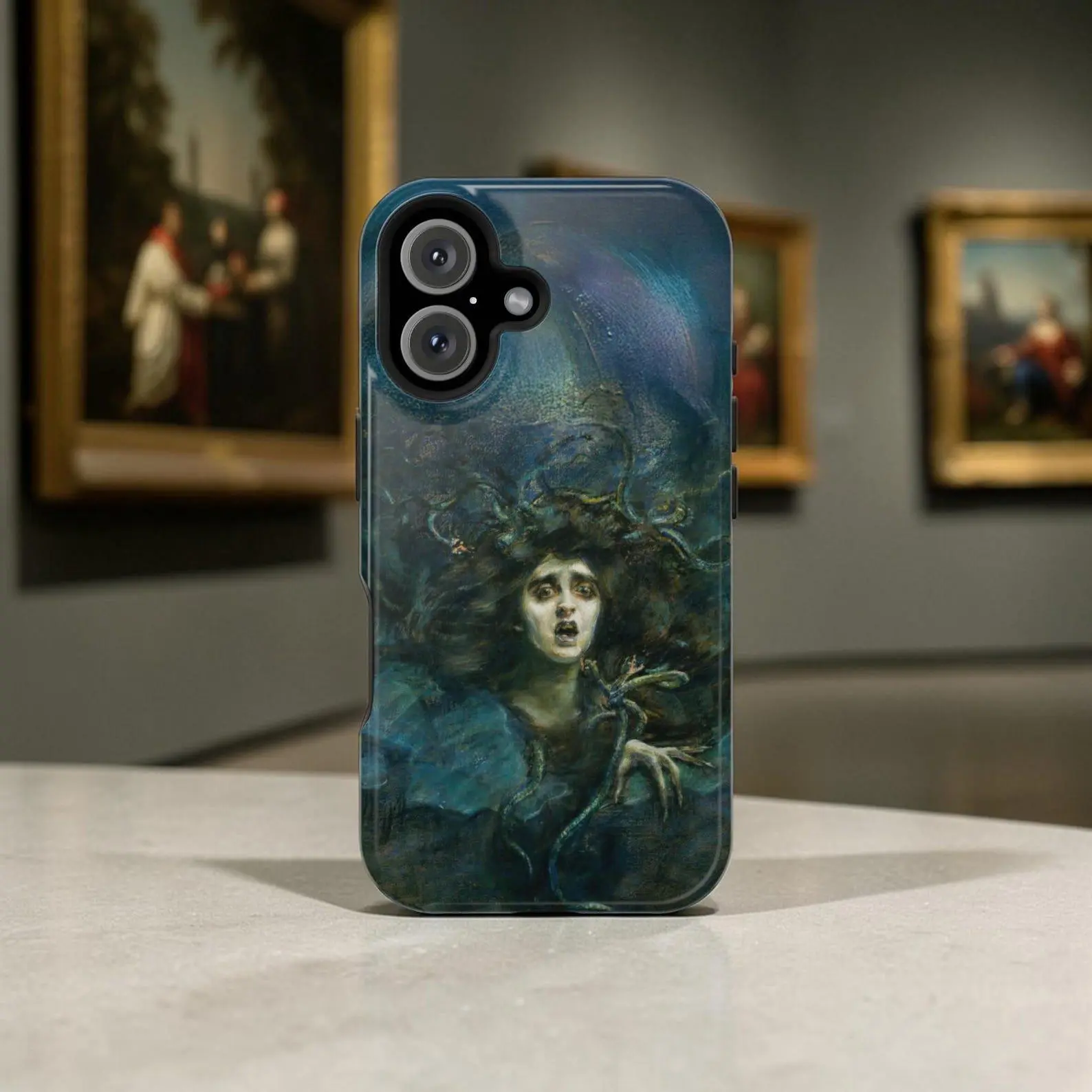 Medusa iPhone Case – Dark Baroque Mythology Art MagSafe Cover