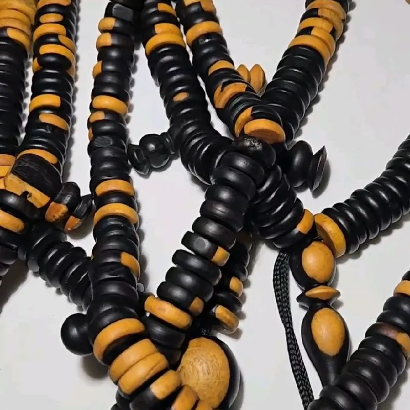 Authentic Ebony Bayefall Bead Talisman  – Premium 100-Bead Tasbih for Dhikr, Meditation & Spiritual Practices | Spiritual Wooded Beads 100 Count