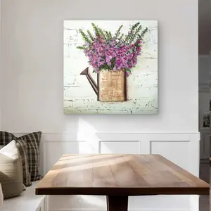 Begin Home Decor C1MP3232O5V9H9 32 x 32 in. Purple Foxglove Flowers Metal Print Wall Art - Floral Home Decor