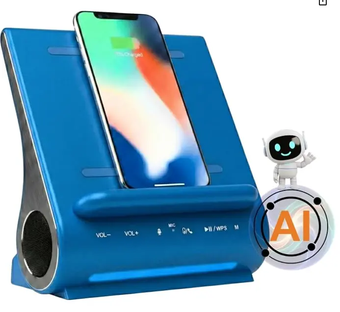 AI Home Companion 5-in-1 Smart Hub - AI Companion, Docking Station, Wireless Charger, Bluetooth Speaker, Hands-Free Calling - Memory Recall & Emotional Recognition
