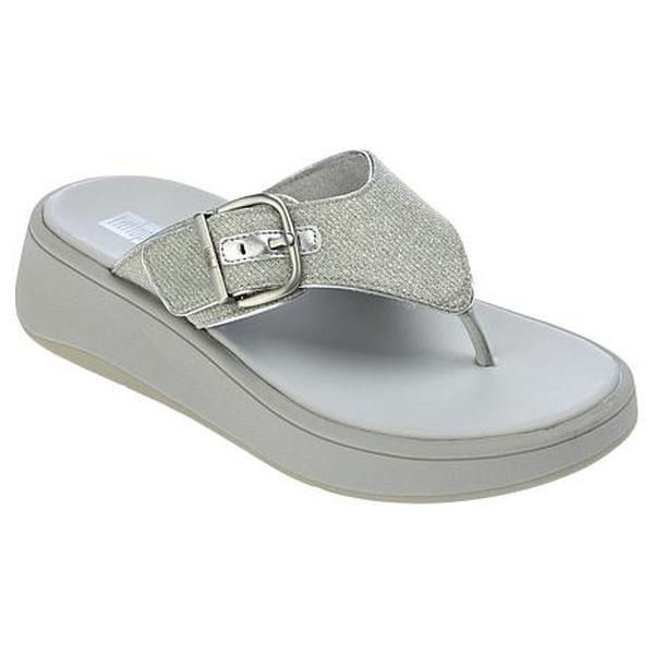FitFlop® F-Mode Buckle Shimmerlux Flatform Sandals