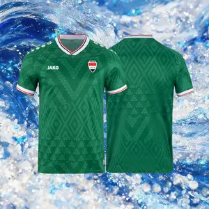 2026 Iraq Home White Away Green Third Black Short Sleeve Soccer Jersey