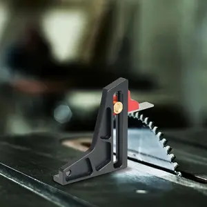 Tablesaw Depth Measuring Ruler, Aluminum Alloy Dual Scales DIY Woodworking Height Measurement Tool for Saw Table and Ruler Trimming Machine Adjustment