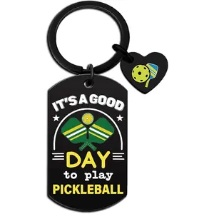 Pickleball Keychain Pickleball Gifts for Women Accessories for Backpack Keychain Bags Charms for Sports Stocking Stuffers for Teens Birthday Party Gifts for Kids