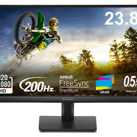 Acer AOpen 24 inch (23.8" viewable) Full HD 200Hz IPS with AMD FreeSync Premium 0.5ms LCD Gaming Computer Monitor for both work and gaming 24KG1Y X3bip