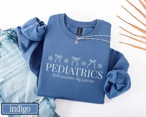 Pediatrics Little Patients, Big Futures T-Shirt OR Sweatshirt • PEDS Nurse Coquette Work Tshirt • Pediatric Unit Gift • Pediatric Nurse Gift • PEDS ICU