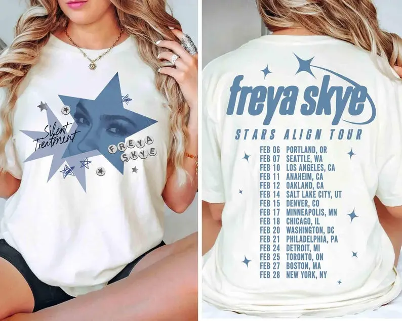 2sided Freya Skye Silent Treatment Shirt, Stars Align Tour 2026