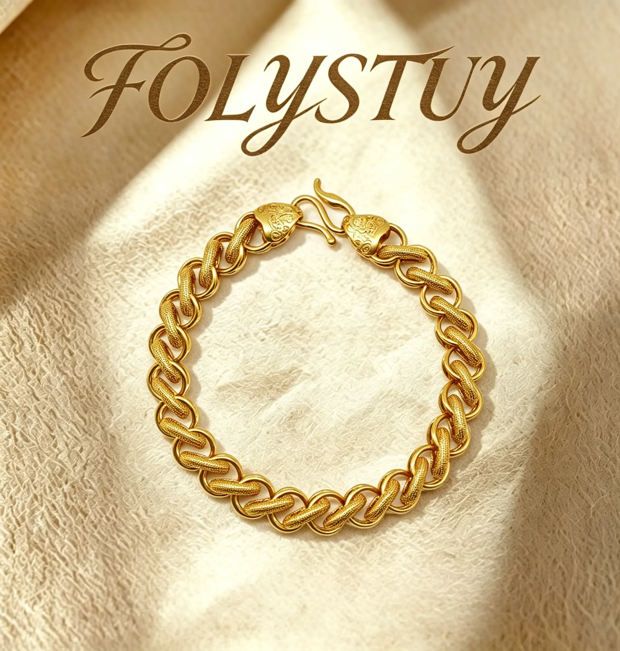 [12mm by 8.5inch Dragon Bone Bracelet]【FOLYSTUY (YNW01)】Dragon Bone Bracelet Unisex Elegant Design for Women or Men