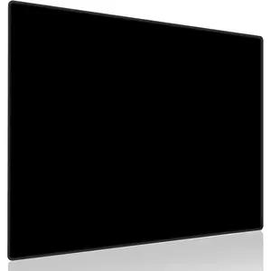 Glass Mousepad for Gaming, Ultra Smooth  Mat with Hard Surface, Tempered Glass  Pad Precision Speed Control for  and Office (Black, 19.7" L x 15.7" W)