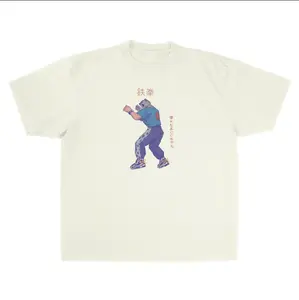 KING TEKKEN OFF WHITE T-Shirt, Vacation Outfits Shirt, Unisex Vintage Graphic Tees Gothic Grunge Y2k Emo Scene Amity Affliction Style Clothes Men Women Streetwear