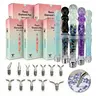 Sparkle Diamond Pen Set - 1 Multi-Style Gift Box with Liquid Glitter Resin Drill Pen, Stress Relief Tool for Diamond Art Lovers, Essential DIY Needlework Kit with Free Replacement