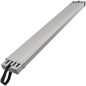 VEVOR Telescoping Aluminum Work Plank, 8-13 Feet 500lbs Capacity, 12.5 inch Width Aluminum Scaffold Plank, Extension Staging Plank with Skid-Proof Platform Scaffold Ladder Accessory