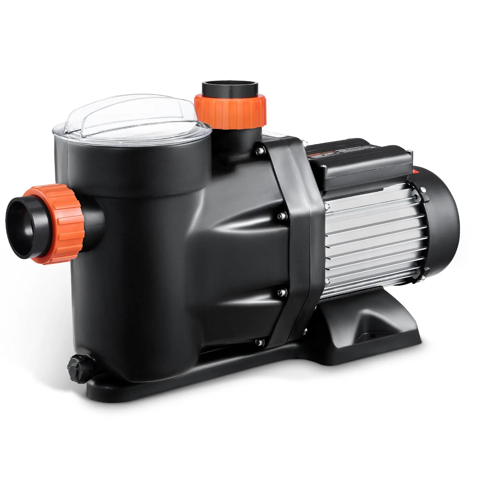 VEVOR  Above Ground Pool Pump, 2.5 HP, 148 GPM Max Flow Single Speed Swimming Pool Pump, 220V 3450 RPM 62 ft Max Head Lift with PP Shell Strainer Basket, 122 ° F Max Water Temperature, for Hot Tubs Spas