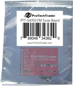 Si4703 FM Tuner Breakout Evaluation Development Board Audio Radio Frequency Receiver Replaces SparkFun WRL-12938 V13, Arduino/Raspberry Pi AVR ARM Microcontroller in Make: Radio educational electronics book