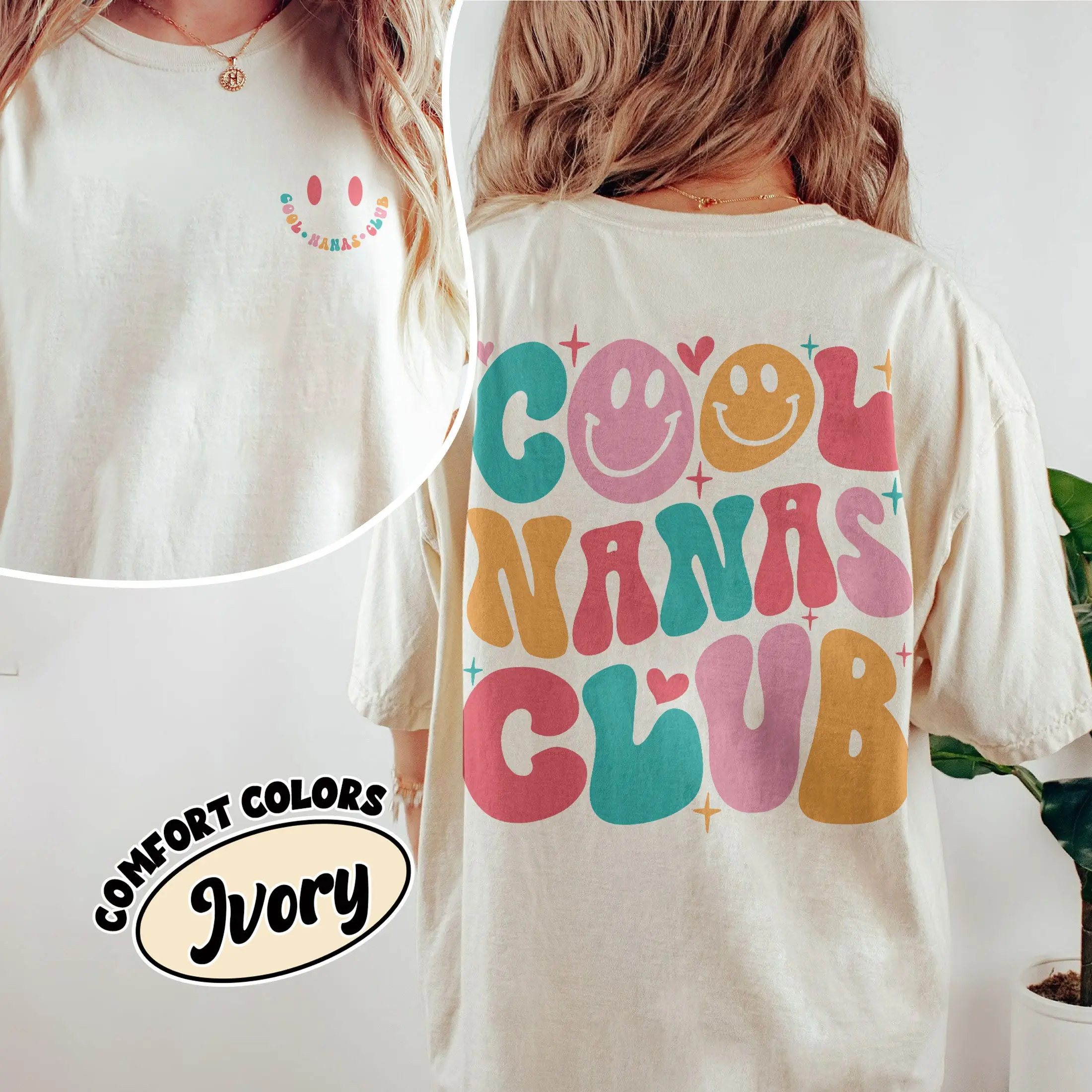 Comfort Colors Cool Nanas Club Shirt Funny Nana Grandma Mother's Day Gift