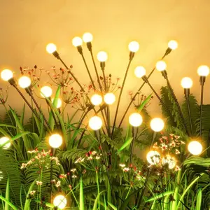 【Buy 1 Get 1 Free】Outdoor Solar Lights Waterproof, Fairy Garden Decor, Fairy Tale Courtyard Decor, Firefly Lights, Solar Garden Lights, Solar Landscape Lights, Firefly Light for Patio Decor, Big Bulb