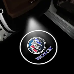 Buick Car Door Logo Welcome Laser Projection Light, High-Definition Wireless Car Door Lamp, 1/2pcs LED Decoration for Cars, Car Door Lights