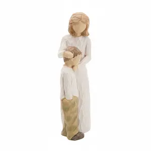 Mother and Son Statues Ideal Gift for Mother's Day Christmas Family Souvenir Indoor Outdoor Multi-functional Decoration