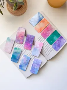 Holographic Magnetic Bookmark, Planets, Galaxy, Stars Bookmark Set