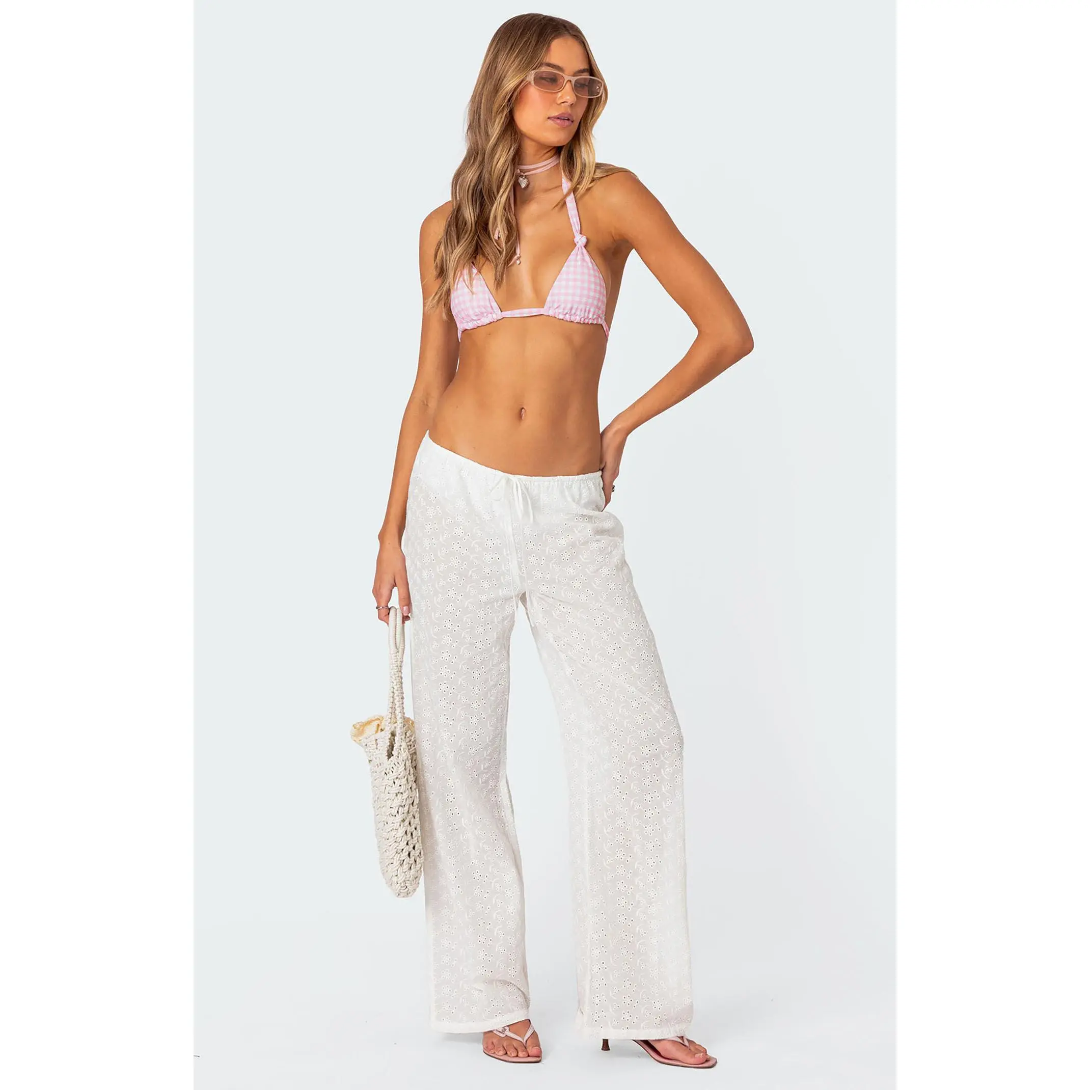 Edikted Women's Miracle Cotton Lace Pants