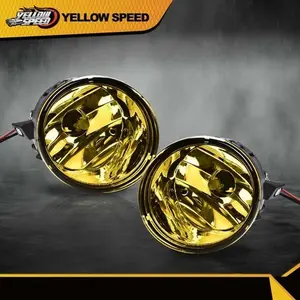 Fit For 05-07 Nissan Armada/ 04-15 Titan Front Bumper Fog Lights w/Bubls Yellow