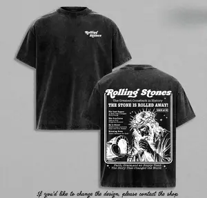 Rolling Stones Vintage Washed Oversize T-Shirt / Hoodie / Tank Top, The Stone Rolled Away Resurrection Christian Streetwear, Retro Heavyweight Faith Outfit Gift , Jesus Apparel Church Outfit Gym Pump Cover