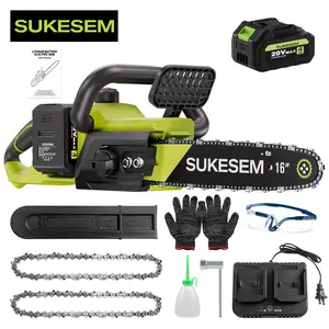 16-inch brushless electric chainsaw, cordless chainsaw with automatic lubricator, handheld electric chainsaw with safety lock, chainsaw with brushless motor, for wood/tree trimming, branches, tree pruning, portable saw