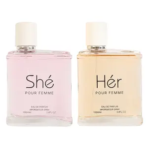 EBC Bundle of She and Her Pour Femme Eau De Parfum Vaporisateur Spray for Women 100Ml 3.4fl.oz.
