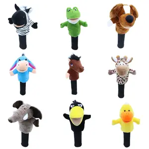 Animal Golf Putter Headcovers - Durable Protection & Stylish Design for Middle to High End Golfers - Easy Pick-Up Opening with Elastic String - Perfect for Avid Golfers head Cow Fairway Golf Cover Headcover Covers Plush Style Set