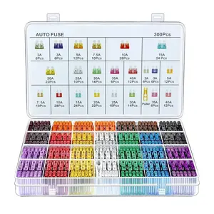 300Pcs Car Fuse Assortment Kit, 160 Mini Blade Fuses Automotive + 90 Standard Auto Fuses + 50 Micro Fuse + 1 Puller – for Car/RV/Truck/Motorcycle(2Amp 3A 5A 7.5A 10A 15A 20A 25A 30A 35A 40A)