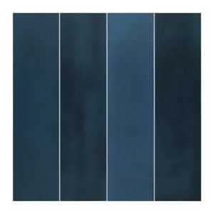 INNO STICKERS 16-Sheet Peel and Stick Backsplash Tile 9" x 9" Stacked 3D Handmade Looks Square Self Adhesive Wall Tiles for Kitchen Bathroom, Blue