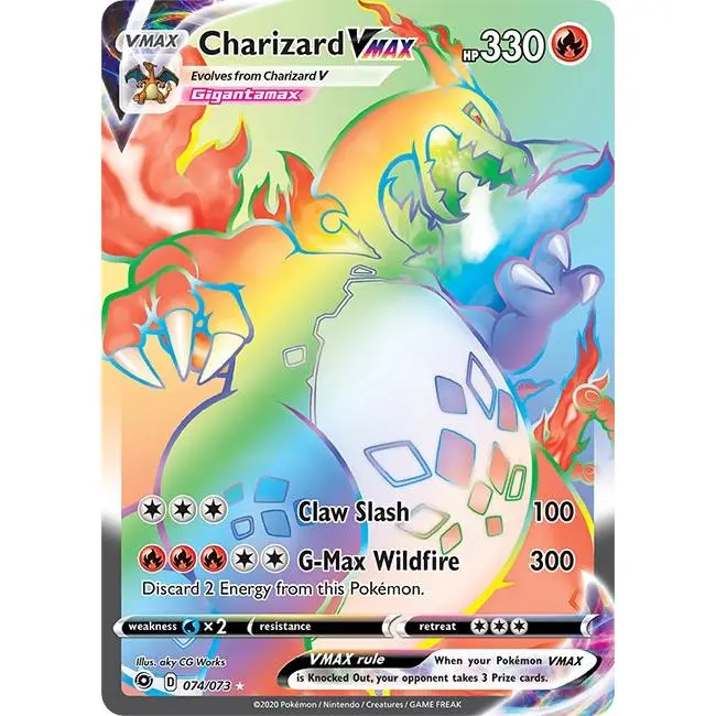 Charizard VMAX (Secret) 74/73 Pokemon Champion's Path Secret Rare