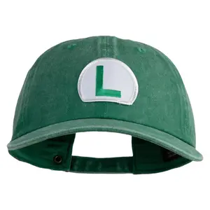 Luigi Patched Unstructured Pigment Dyed Cotton Cap