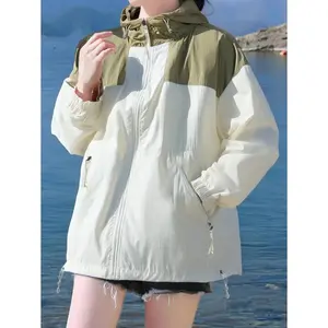 Women's Lightweight Breathable Loose Fit Sunscreen Jacket, Summer Unisex