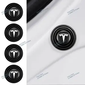 8-Piece Car Door Shock Absorber Silicone Pads, Tesla Model 3/x & Stm3/tmx/tms 2016-2020, Durable Anti-Collision Buffer Rings