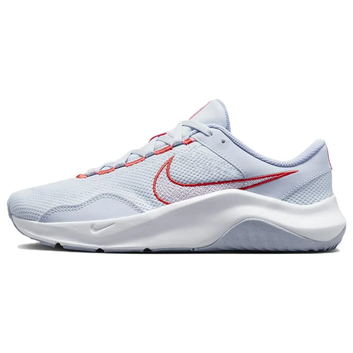 Nike Legend Essential 3 Next Nature Grey Red' Cushioned Durable Low Top Blue Women's Sneakers DM1119-005