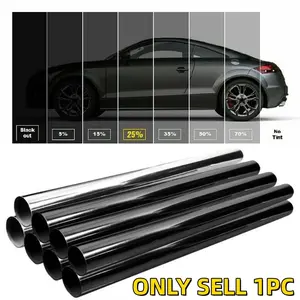 300cm Uncut Window Film Roll, 5%-50% Vlt, 20x10ft, Privacy Protection for Car Home Office Glass, Easy Installation