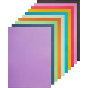 50 Sheets A3 Large Size 16.5 x 11.7 Inch Assorted Neon Colored Poster Board Bulk for Art Display, Classroom Use, School Craft Project, Presentation Drawing