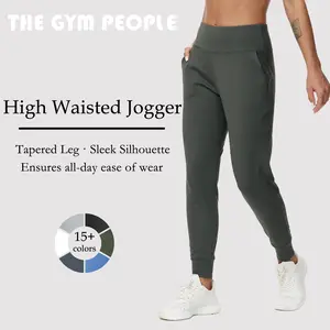 THE GYM PEOPLE Joggers for Women Lightweight Athletic Leggings Tapered Relaxed Slim Fit Lounge Jogger Business Casual Pants Sweatpants work outfits