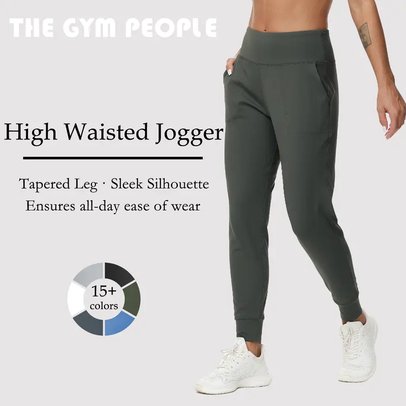 THE GYM PEOPLE Joggers for Women Lightweight Athletic Leggings Tapered Relaxed Slim Fit Lounge Jogger Business Casual Pants Sweatpants work outfits #TikTokShopHolidayHaul