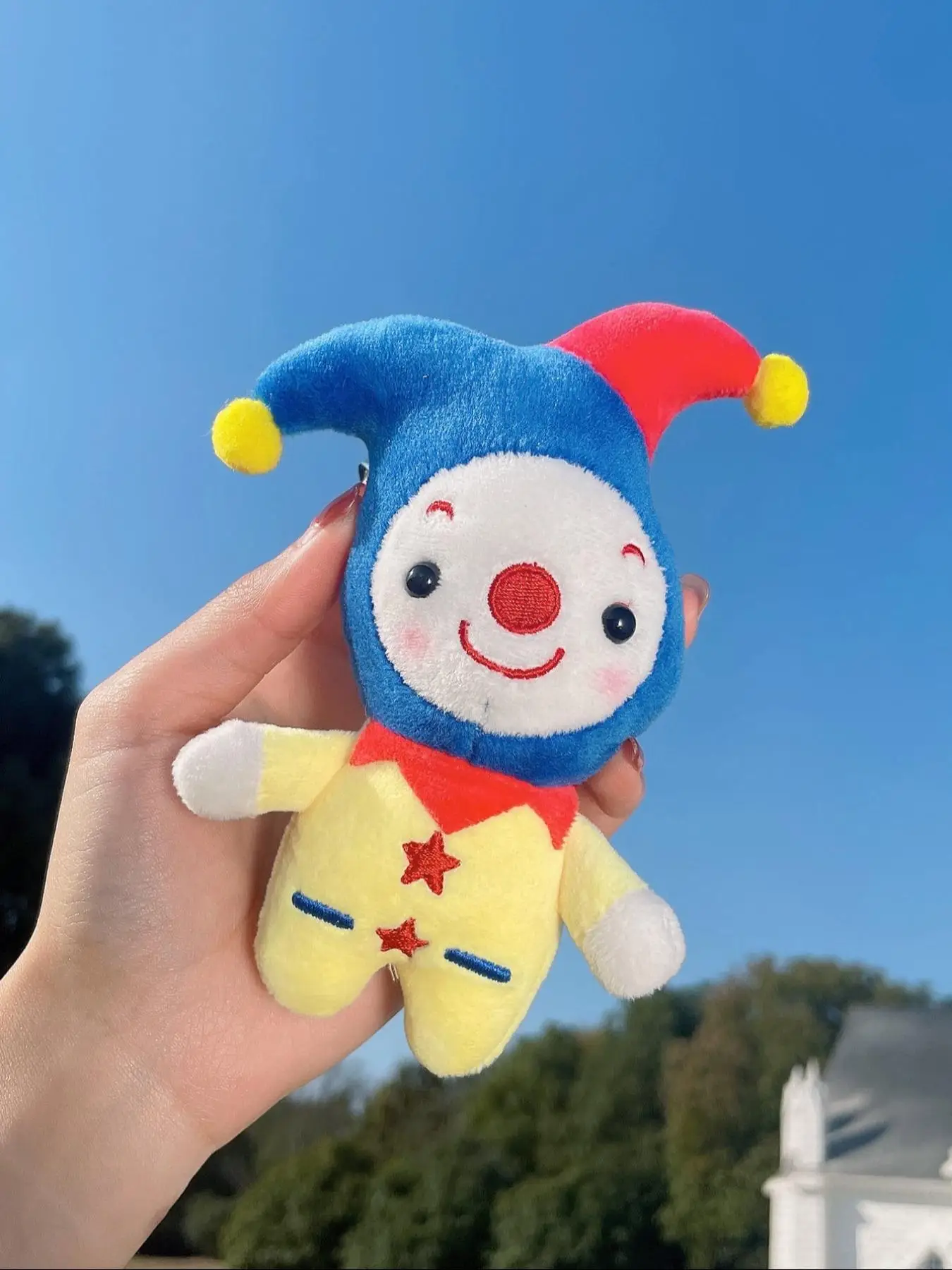 Creative Cartoon Clown Shaped Bag Charm, Cute Keychain, Plush Doll Decoration for Couples, Friends, Family, Valentine's Day, Gift