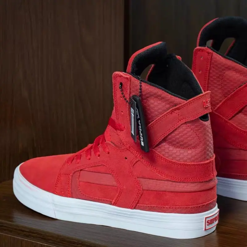 Supra Red Suede Sneakers Size 8‎ Supra | Shoes | Supra Mens Skater Shoes Sneakers Red Suede  main image 4