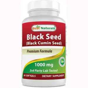 Best Naturals Black Seed Oil Capsules 1000 mg 60 Softgels