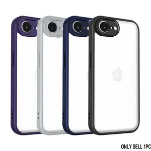 iPhone 17e Se5 2026 Case, Air Cushion Shockproof Silicone Bumper, Clear Matte Back Cover, Hard Case for Iphone17e, Protective Phone Case, Casing, Accessories