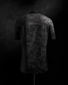 Vintage Men Full Black Color Soccer Jersey, Vintage Soccer Jersey, Sportwear Shirt, Gift For Boyfriend, Vintage Streetwear Soccer Jersey, Perfect Gifts, Sports Top, Gym Athletic Clothes
