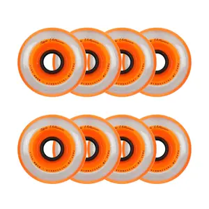 Labeda Roller Hockey Wheels - Millennium Gripper 80mm 76A Orange (8-Pack)
