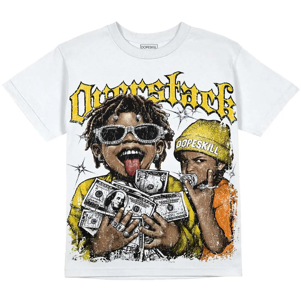 DopeSkill Oversize Print Graphic Tees Black Tour Yellow 4s Streetwear Unisex Cool T-Shirt Sneaker Colour Matching Overstack Graphic