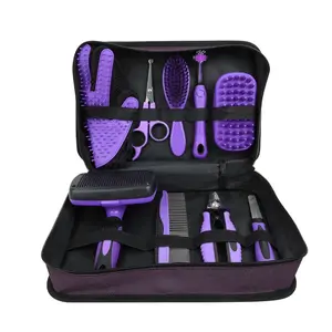 9-In-1 Professional Grooming Kit for Dogs & Cats, Complete Supplies Including Slicker, Deshedding & Long-Haired Pet Brushes