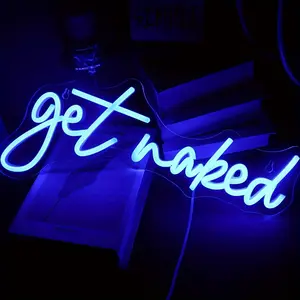 Get Naked Neon, Alphabet USB Powered Neon, Dimmable LED Neon, 10 Level Dimming, 5V USB Powered, Room, Home, Bar Art Wall Decor, Party, Neon Light Sign, Led Ambient Lighting