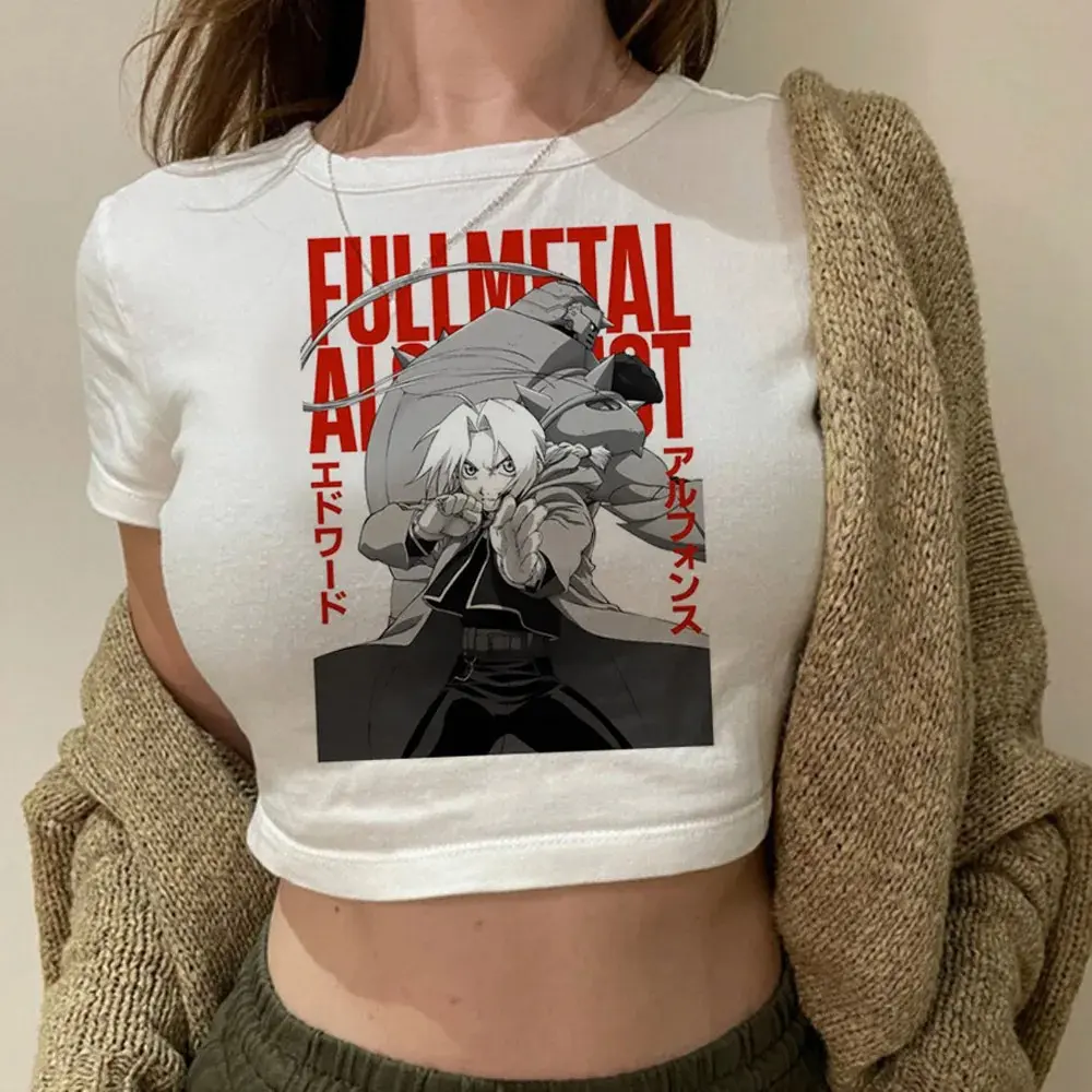 Fullmetal Alchemist Baby Tee, Anime Graphic Tee, FMA Shirt, Manga Tee, Y2K Anime Tee, Grunge Top, Gyaru Style, Vintage Shirt, Trendy Shirt, Gift for Women